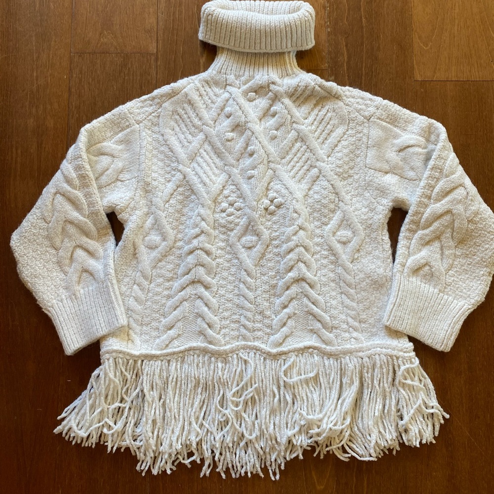 Zara fringe sweater size medium